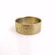 טבעת נישואין רחבה בסטייל Mokume Gane 