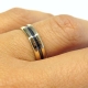 טבעת נישואין שני גוונים